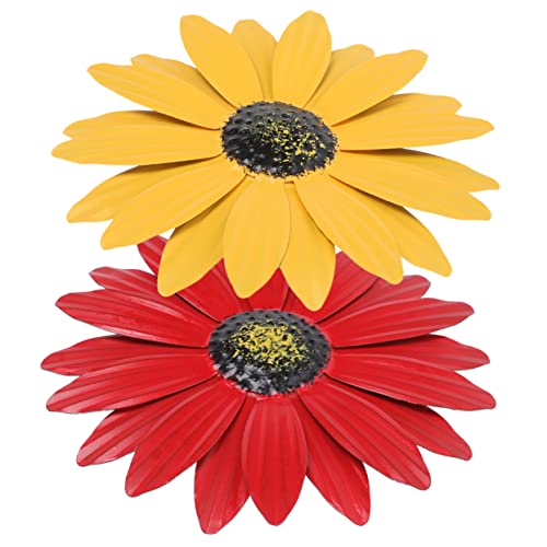 Marguerite en fer décor jardin et extérieur ornement mural fleur suspendu