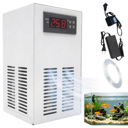 Zenselect Aquarium-Kühler 20LGeräuscharmer Wasserkühler Intelligente Temperaturregelung Leises KühlsystemWassertanks & Fischtanks
