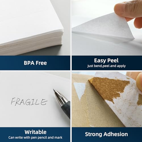 Image of 500 Sheets 3000 Pcs 3-1 /3 x 4 6 Up Shipping Address Labels for Laser & Inkjet Printers, 3-1 /3 inch x 4 inch 6 per Sheet Shipping Mailing Stickers, 6 Labels per Page