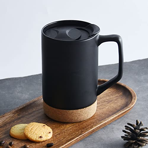 Set de 2 Mugs Cerámicos 17 oz Negro Mate miniatura 6