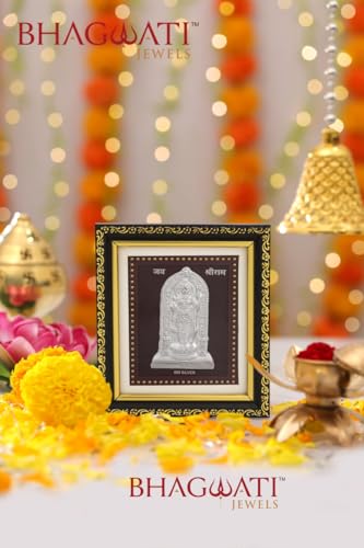 Image of 999 Pure Silver Ramlalla Frame for Home & Office | Premium Silver | Pooja Room & Wall Decor | Housewarming, Wedding & Festival Gifts | Certificate Included| Tabletop Size 5.5x5 inch