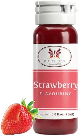 Butterfly Strawberry Flavoring Extract Paste, 25 ml, Pack Of 1 For Baking