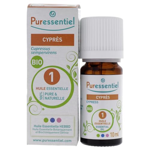 Puressentiel Olio Essenziale di Cipresso – Contribuisce al sostegno immunitario – 100% Puro e Naturale – Botanicamente e Biochimicamente Definito – Agricoltura Biologica – Vegan e Cruelty Free – 10 ml