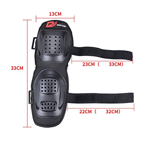 CUTICATE 4 Pieces/Set Knee Pads Elbow Pads Guards Protective Gear Set for Adults Cycling, Motorcycle, Scooter, Roller… - Image 8