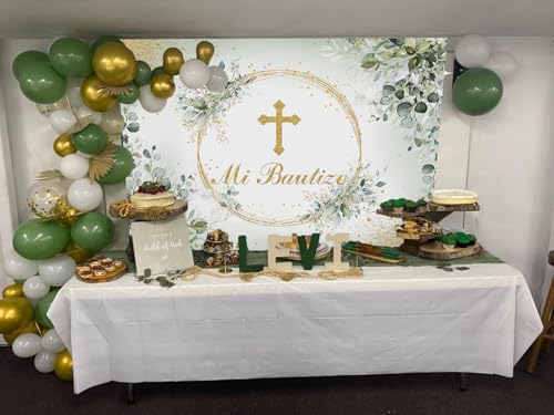 Accessoires de décoration pour fête de baptême Mi Bautizo rapide
