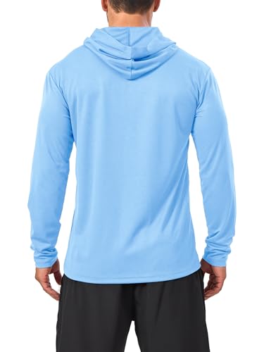 Men’s 5 Pack Sun Protection Long Sleeve Hoodie Rash Guard SPF Lightweight Quick Dry UV Shirts Outdoor Fishing Active Wear4