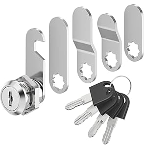 Vocibo Zylinderschloss-Set 16mm 4 Schlüssel