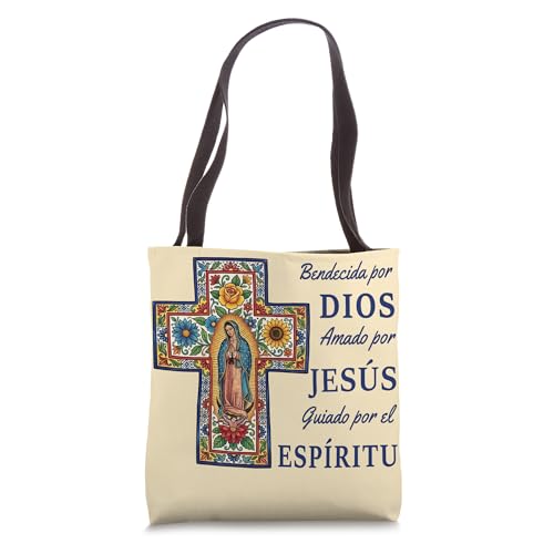 Bolso Tote Nuestra Señora de Guadalupe en Español miniatura 1