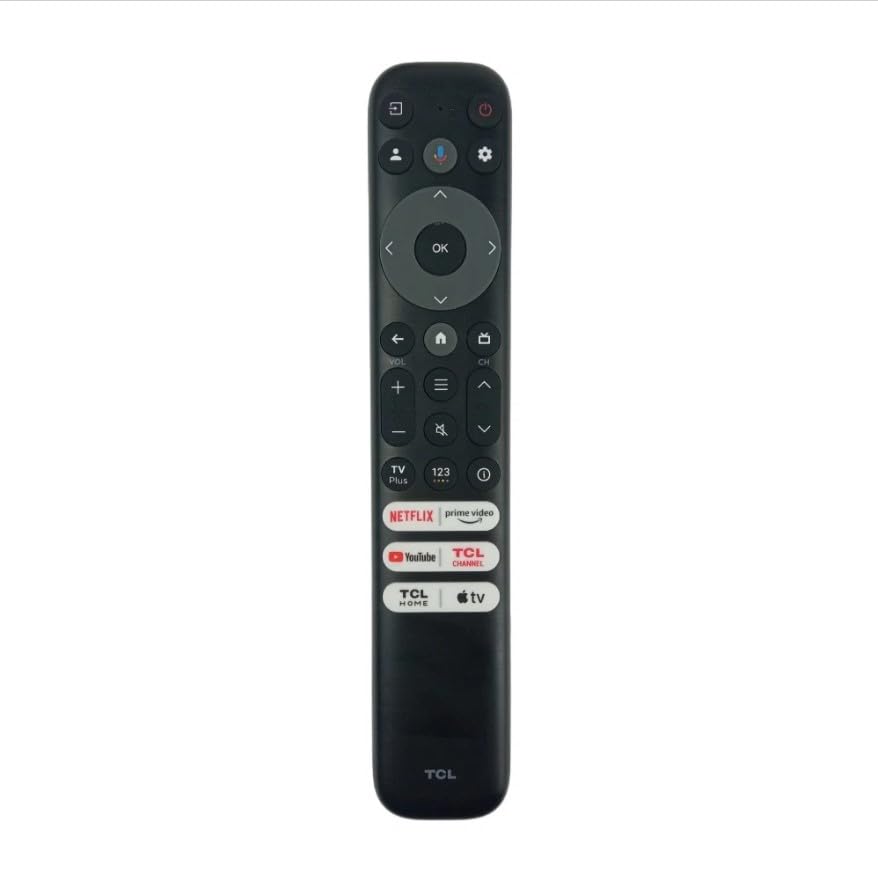 OEM Replacement Google Voice Remote Control RC813 for TCL Android TV Mini-LED QLED 4K UHD Smart TV with 6 Shortcut Buttons Netlfix/Prime/YouTube/TCL/AppleTv Buttons