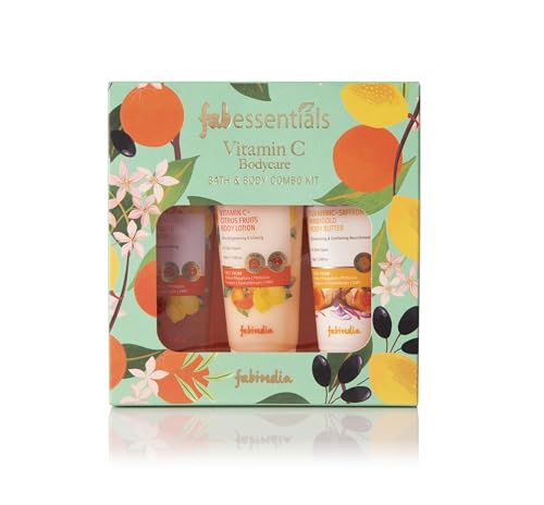 Fabessentials Vitamin C Bath & Body Gift Set | Nourishing Combo w...