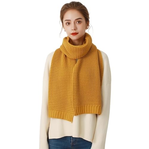 Écharpe d'hiver femme douce anti-frissons en maille tricotée