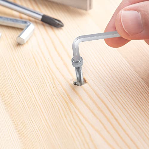 JatilEr 240pcs M3 M4 M5 M6 Zylinderschrauben mit Innensechskant Schrauben Set, A2-70 Sechskantschrauben 304 Edelstahl Sechskopf Fahrrad Schrauben Muttern und Unterlegscheiben Metrisch Gewindeschrauben