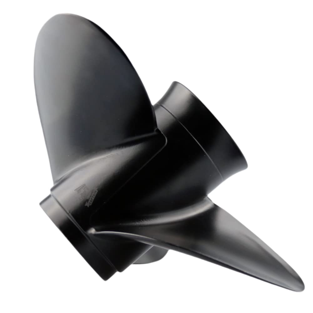 Boatman Hélice de bateau en aluminium 11 1/4 x 15 pour moteur hors-bord Suzuki 35-65 CV, 13 cannelures dentées