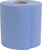 Blake & White Centrefeed Blue Rolls 6 Pack - Purely Smile 2 Ply Tissue Roll for Wiping Surfaces & Drying Hands - 300 Sheets Strong & Ultra Absorbent Blue Roll | PS1216 - Image 2