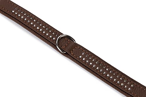 Karlie Halsband Vintage Strass L: 30 cm B: 17 mm braun zweireihig