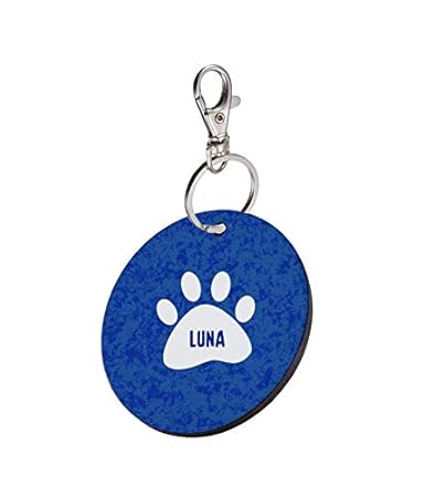Sky Trends Round Shape Collar Locket/Pendant for Dogs & Puppy -959, Multicolour, Medium, 1 Count - Luna