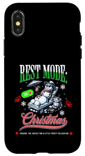 Funny Ugly Christmas Diaries, Shirts & Gifts Carcasa para iPhone X/XS Camisa fea de Navidad para adultos y niños | Modo descanso