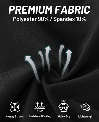 MIER Men's 5 Inch Running Athletic Shorts with Pockets Quick Dry Lightweight Gym Workout Shorts, Elastic Waist4