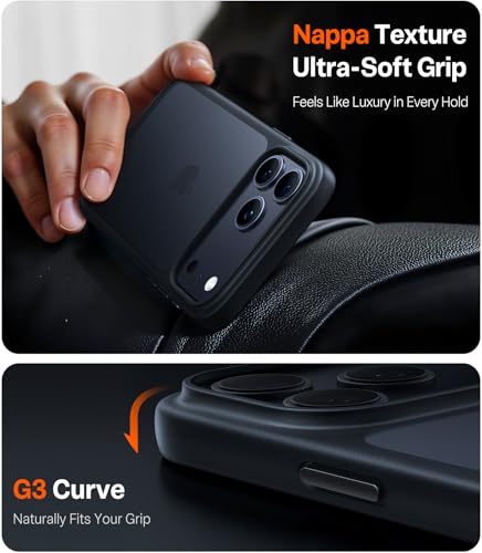 Image of TORRAS Shockproof Case for iPhone 17 Pro, 12FT Drop Protection, Black