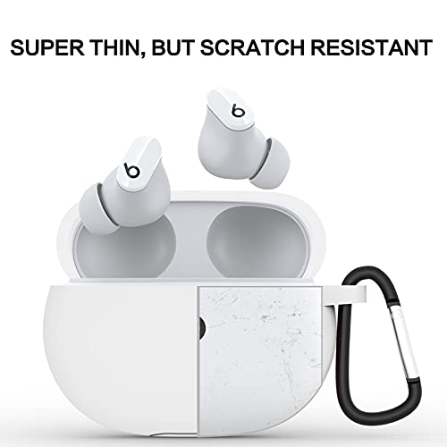 Jdhdl Silicone Case For Beats Studio Buds, Waterproof Protective Shock-Absorbing Protective Skin Cover Case With Keychain For Wireless Headphones (Black) #TOP1