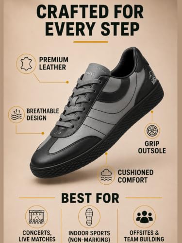 Image of By Sachin Tendulkar Unisex Nox Legacy Leather Sneakers | All Day Comfort