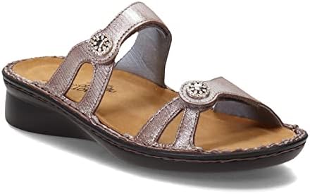 NAOT Footwear Women's Triton Sandal Silver Threads Lthr 8 M US | Image 3