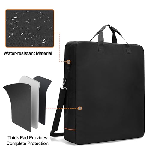 HODRANT Solar Panel Storage Bag with Bright Lining, Travel Solar Panel Carrying Case Compatible with Jackery SolarSaga 100W 100X 200W, Padded Carrier Organizer Compatible with ZOUPW 100W 110W 200W