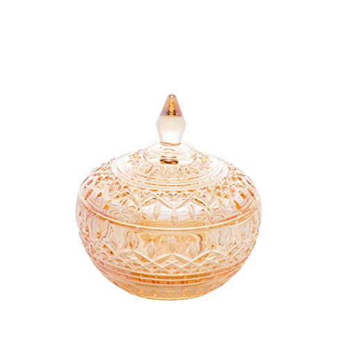 Wolff POTICHE DECORATIVO CRISTAL LYS 11x12cm ÂMBAR