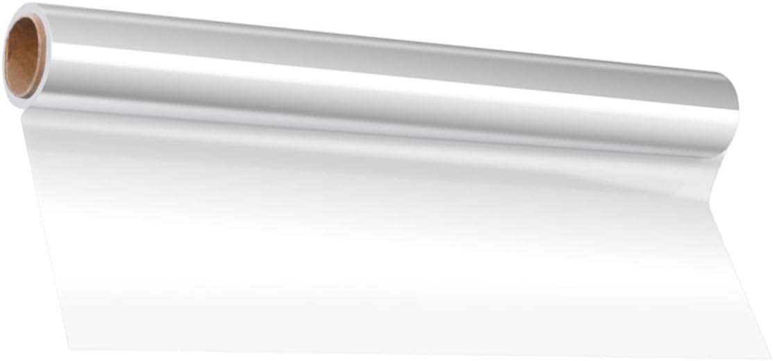 JEWEDECO Cellophane Wrap Roll 50cm X 50m, 4.7 Mil Thickness, Flower Packaging Film for Florists and Wrapping, Suitable for Bouquets and Wedding Decorations