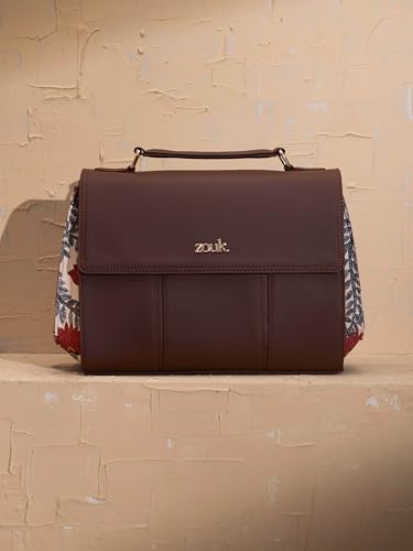 Image of ZOUK Rhea Kapoor Satchel Bag | Elegant Vegan Leather Handbag for Women |