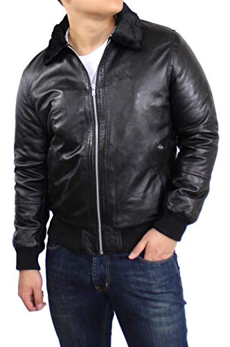 Lederjacke Tiro echt Lamm Leder in schwarz im Fell (wahlweise Teddyfell...