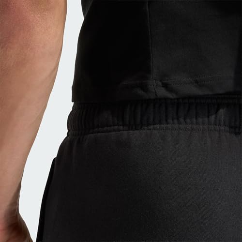 Adidas Entrada26 short confortable en molleton noir et blanc - 3