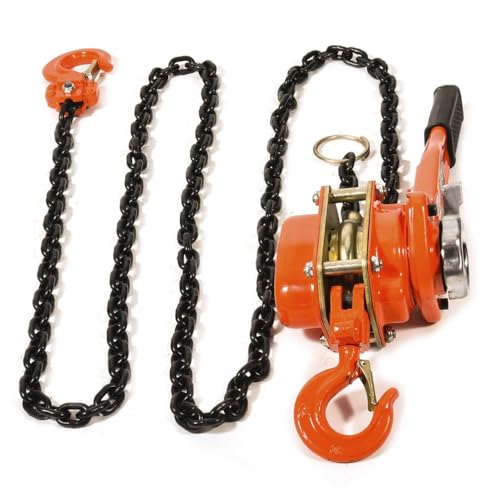 Image of Nutronics Heavy Duty New 1.5 Ton Lever Block Chain Hoist Ratchet Type Come Along Puller Chain Lifter 1.5 mtr chain