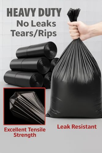 Image of Garbage Bags | Medium | 180 Count | 30 Bags X 1 Rolls | 19 X 21 Inches | For Dry & Wet Waste | Black | Trending Limited Edition |