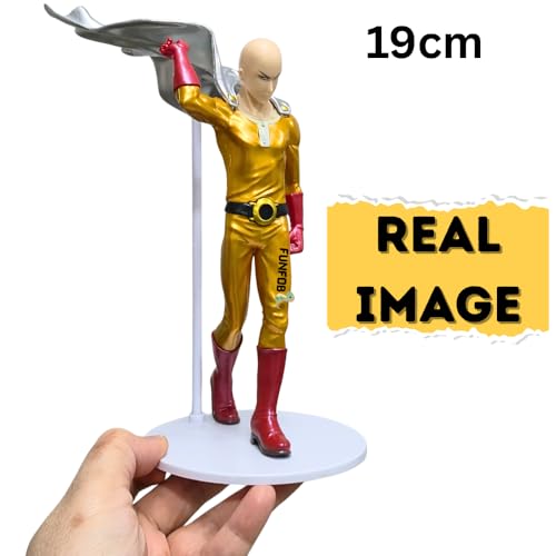 Image of FUNFOB One Punch Man Saitama Action Figure Height -19cmCollectible PVC Multicolour | One Punch -Man