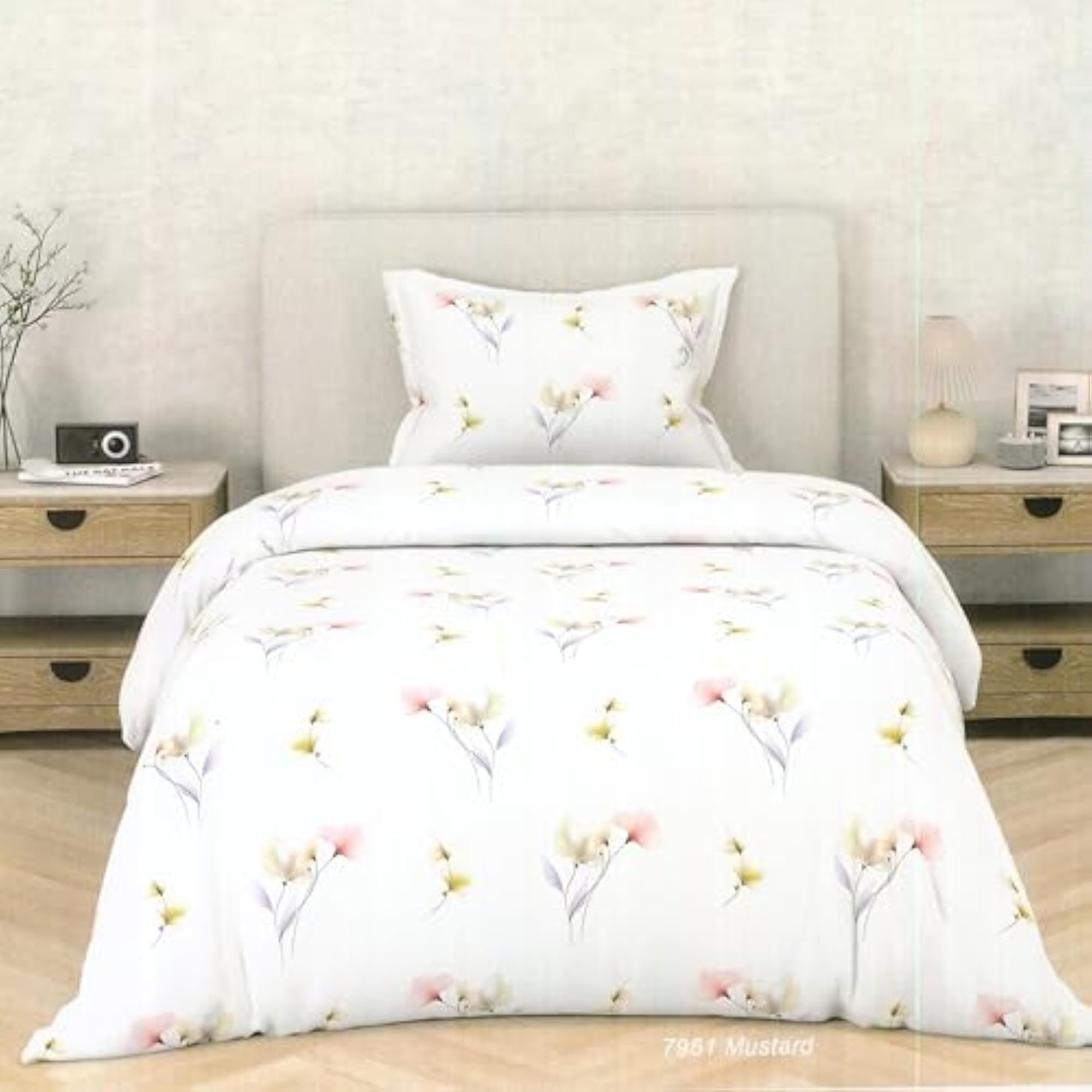 Cotton Single Bedsheet Set of 2 with 2 Pillow Covers