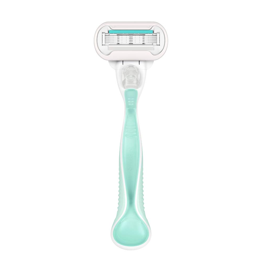 Gillette Venus Deluxe Smooth Sensitive Rasierklingen Damen, 8 Ersatzklingen für Damenrasierer mit 5-fach Klinge