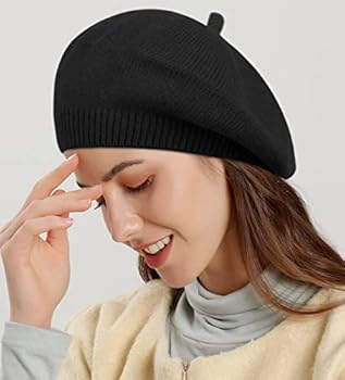 Casquette,béret Tricoté Chic Pour Femme, Mode Coréenne, Couleur Unie, Côtelé, Nouveau