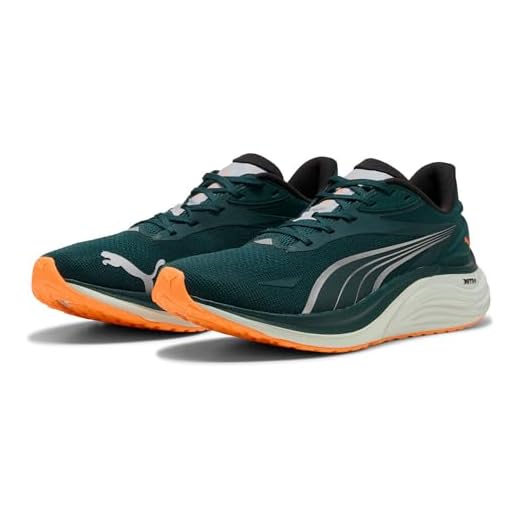 Puma Electrify Nitro 4Road - Tenis de Correr para Hombre, Green Terrain Heat Fire, 43 EU