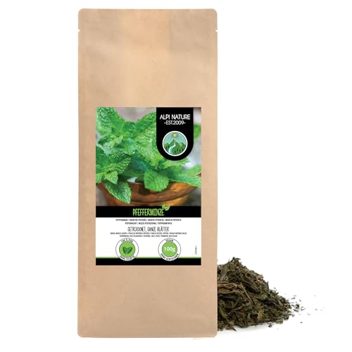 Hojas de menta enteras (100g), Menta piperita, menta suelta, té de menta suavemente secado, té de menta 100% puro y natural