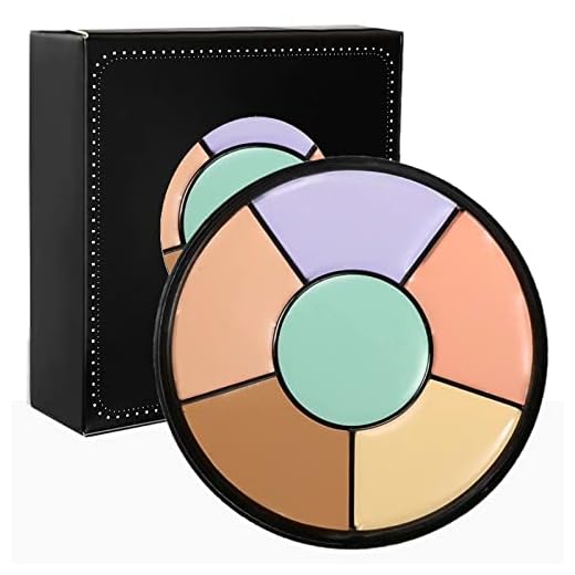 Color Corrector Palette, 6 in 1 Concealer Contour Palette, Color Corrector for Dark Circles,Redness, Brighten, Cream Concealer, Color Correcting Palette Full Coverage Concealer Make Up Kit(01)