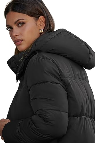 NUTEXROL Women's Maxi Length Puffer Parka Jackets Thickened Hooded Down Quilted Coats4