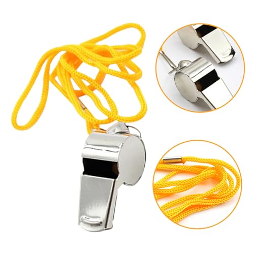 48 silbatos de acero inoxidable con cordón para entrenamiento deportivo miniatura 7