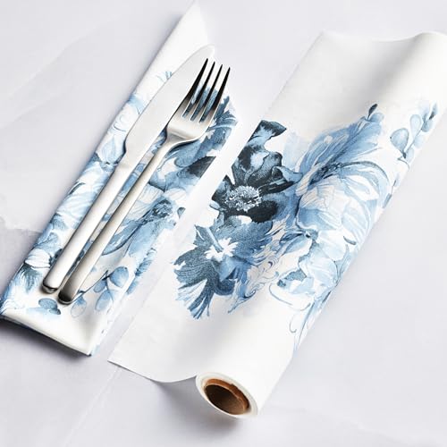 CECI New York X MY DRAP Aeryn Cotton Dinner Napkins, Single-use or Reusable (11.8