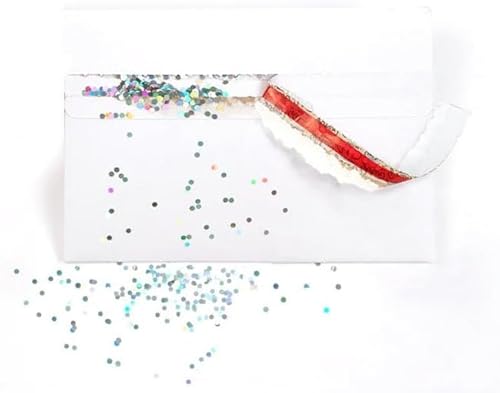 Glitter Bomb Trap Prank Envelope - Der ultimative Streich Umschlag zum Versenden von Karten mit einer funkelnden Überraschung - Passend für Standardkarten - Lachen garantiert
