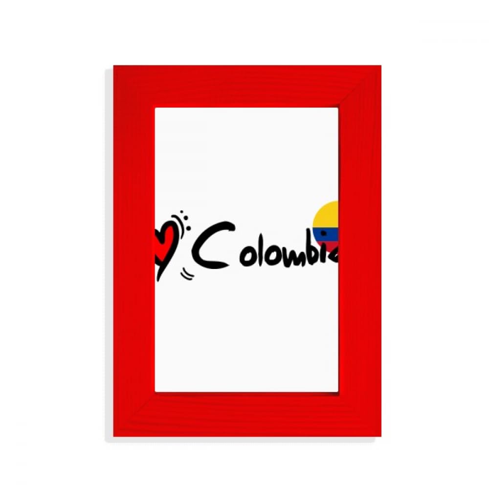 Cadre photo rouge Colombie pour décorer votre salon aux couleurs de vos vacances