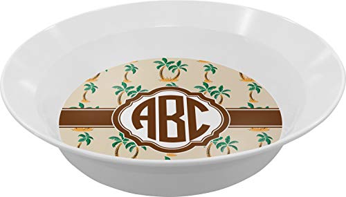 Personalized Palm Trees Melamine Bowl - 12 oz