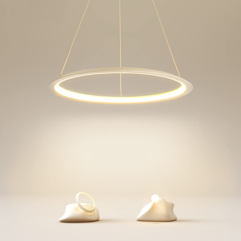 Lustre suspension LED moderne et éclairage de plafond dimmable pour grand salon contemporain