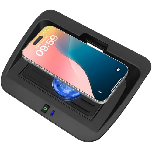 smnuxwm Car Wireless Charger for Toyota RAV4 2019-2025 Phone Wireless Charging Pad Mount Interior Center Console Accessories for RAV4 Adventure LE XLE TRD Off-Road Prime SE XSE Limited Hybrid