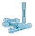 100 PCS Polyolefin Heat Shrink Blue Butt Connector, 16-14 Gauge, Waterproof Crimping Terminal for Marine and Automotive Use